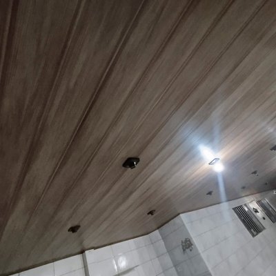 Forros em PVC com iluminação instalada